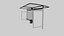3D bus stop model