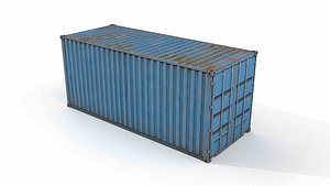 3D Standard 20ft ISO dry cargo container