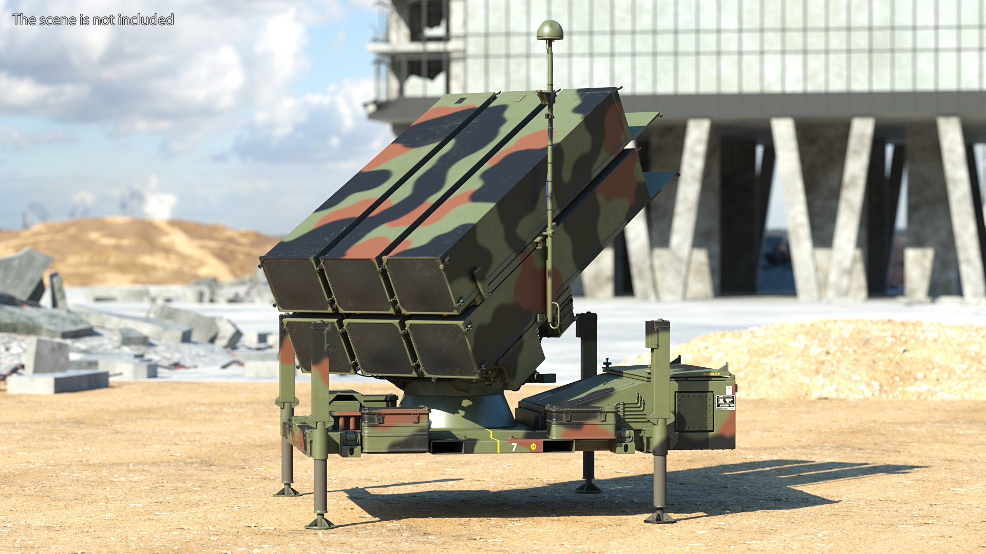 NASAMS Missile System Camouflage Ready to Attack 3D https://p.turbosquid.com/ts-thumb/Cd/1kGQo7/61/nasamsmissilesystemcamouflagereadytoattackvray3dmodel003/jpg/1664434954/1920x1080/fit_q87/11660c358496b5d6ae932755378af2979308a949/nasamsmissilesystemcamouflagereadytoattackvray3dmodel003.jpg
