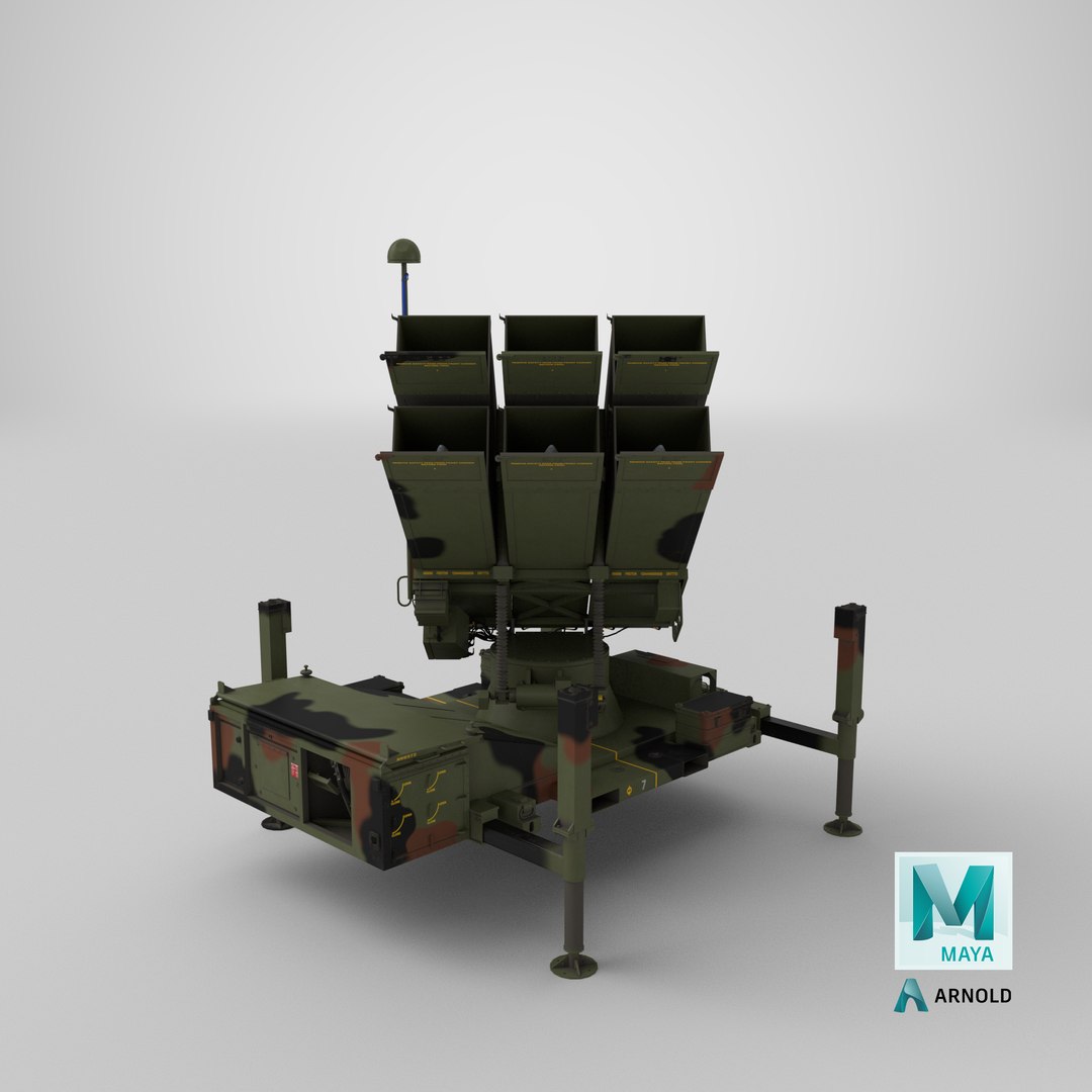 NASAMS Missile System Camouflage Ready to Attack 3D https://p.turbosquid.com/ts-thumb/Cd/1kGQo7/A1/stemcell_maya_arnold_render/png/1690538063/1920x1080/fit_q87/bdb10825fc78882b585c2e9d72ab2317a4adbaff/stemcell_maya_arnold_render.jpg