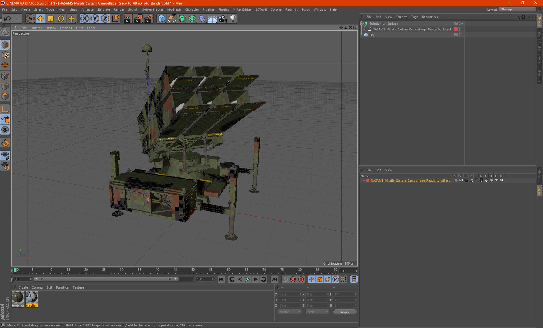 NASAMS Missile System Camouflage Ready to Attack 3D https://p.turbosquid.com/ts-thumb/Cd/1kGQo7/MT/nasamsmissilesystemcamouflagereadytoattackvray3dmodel034/jpg/1664435065/1920x1080/fit_q87/783b028c2212723342fccbb572758fb4327a7a99/nasamsmissilesystemcamouflagereadytoattackvray3dmodel034.jpg