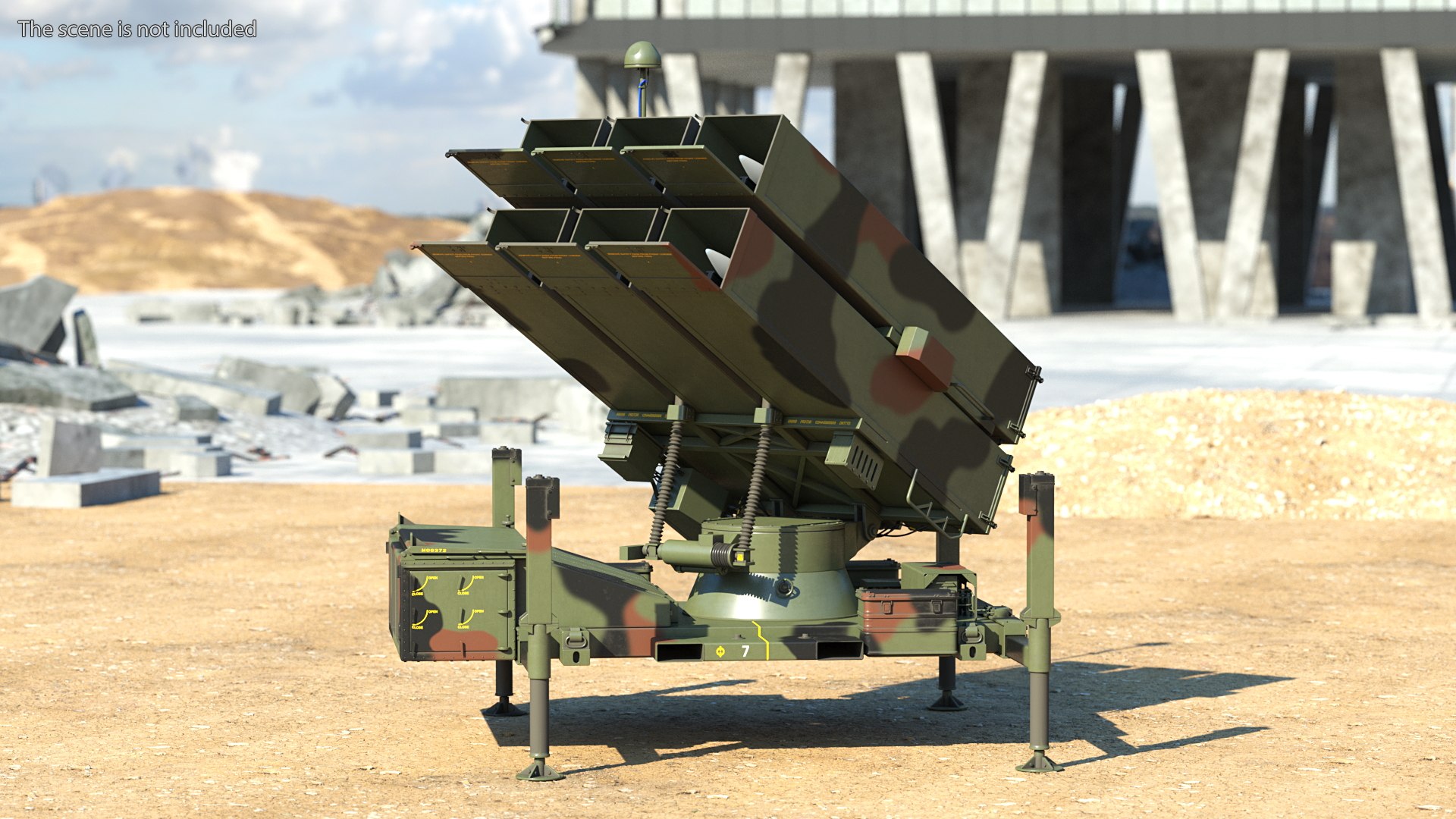 NASAMS Missile System Camouflage Ready to Attack 3D https://p.turbosquid.com/ts-thumb/Cd/1kGQo7/kK/nasamsmissilesystemcamouflagereadytoattackvray3dmodel002/jpg/1664434950/1920x1080/fit_q87/2d328aee49123cb86876edb842e2ab6eae118c0d/nasamsmissilesystemcamouflagereadytoattackvray3dmodel002.jpg