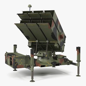 NASAMS Missile System Camouflage Ready to Attack