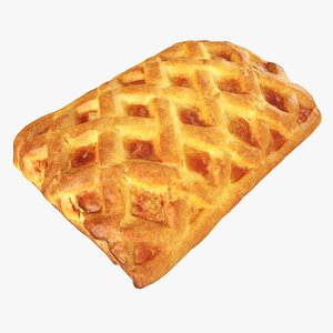 Fruit pie small pastry 3D