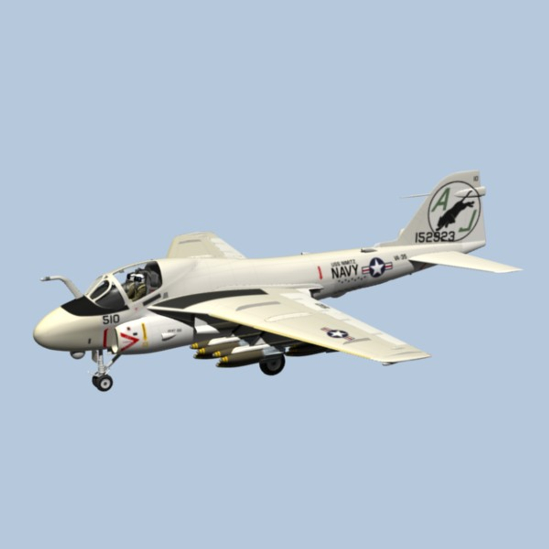 3d A-6e Intruder Model