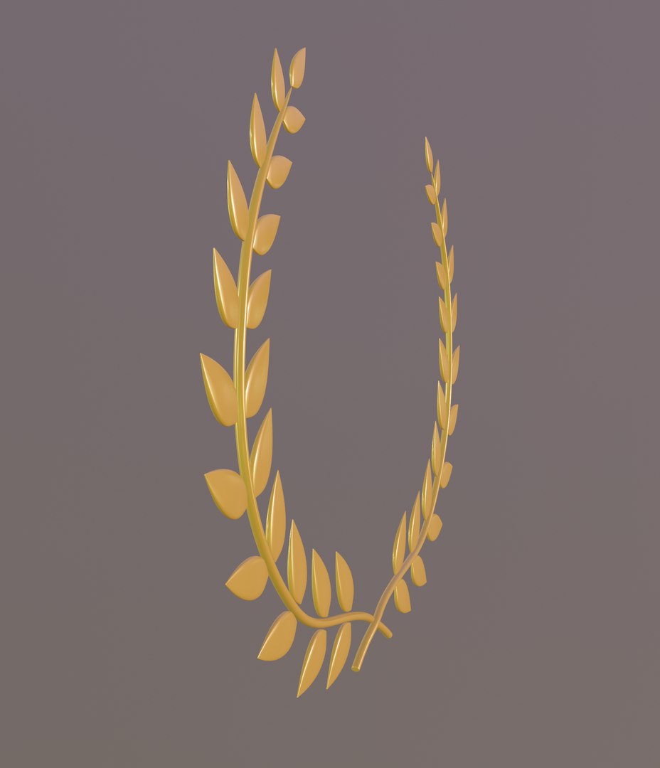 laurel wreath 3D https://p.turbosquid.com/ts-thumb/Cd/FqUJxP/ox6v5Tif/screenshot20191024at10.38.03am/png/1575918448/1920x1080/fit_q87/22940e4c7a5c0bad29a22a87305cc1e4f7b851b6/screenshot20191024at10.38.03am.jpg