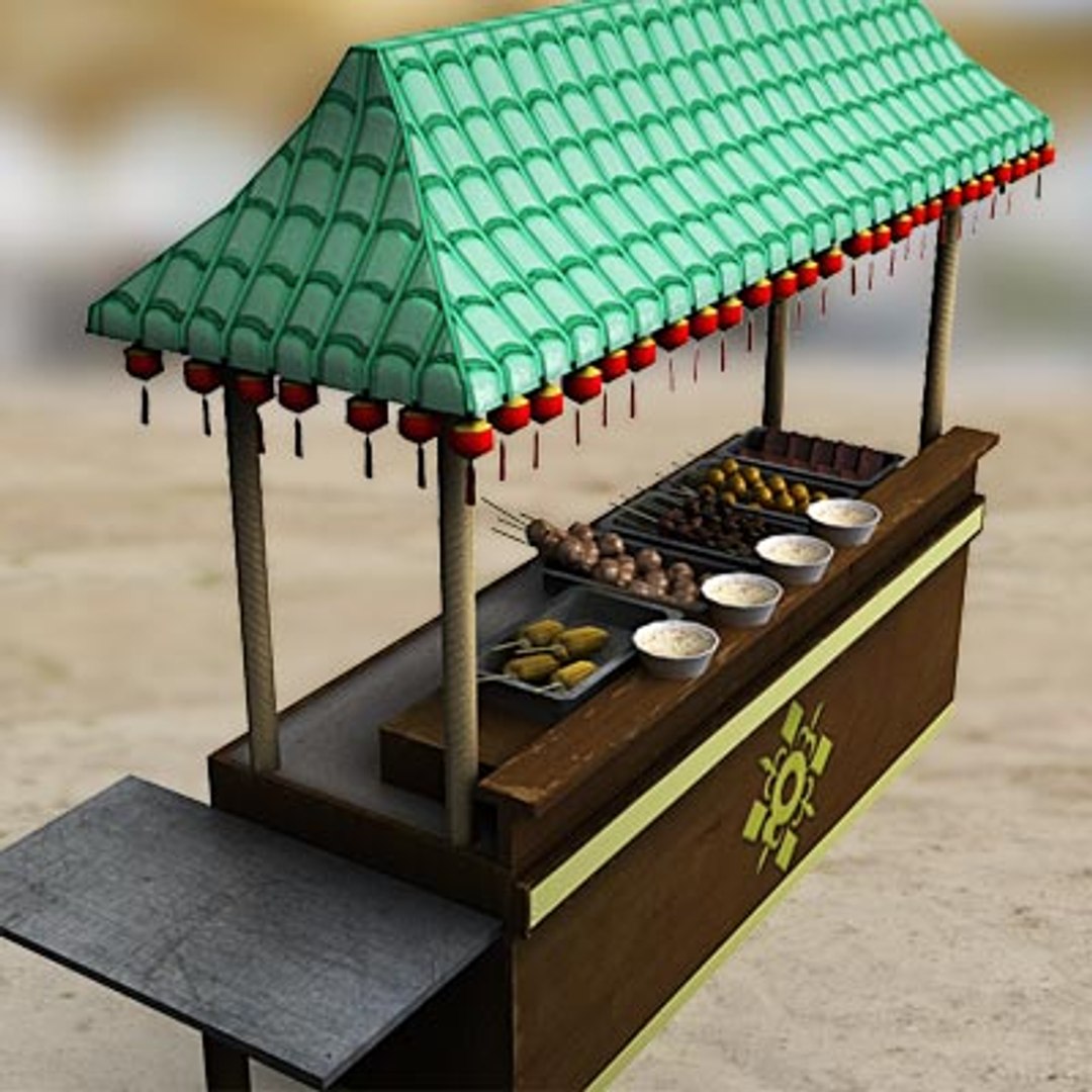 Chinese Fast Food Buffet 3d Model