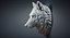Wolf Head Sculpture Serious