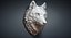 Wolf Head Sculpture Serious