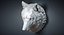 Wolf Head Sculpture Serious