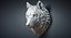 Wolf Head Sculpture Serious