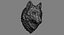 Wolf Head Sculpture Serious