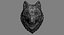 Wolf Head Sculpture Serious