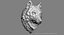 Wolf Head Sculpture Serious