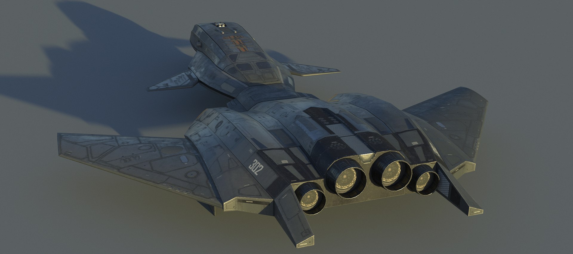 Sci-fi Aircraft 3D Model - TurboSquid 1477992