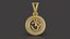 Diamond Om Pendant - 0040