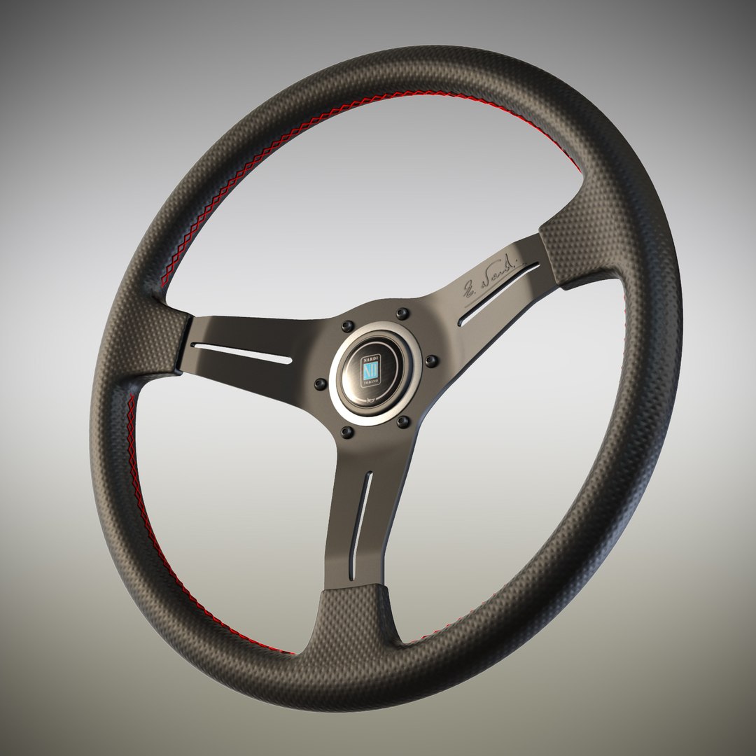 3d Model Sports Steering Wheel Nardi