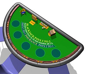 3ds max casino table