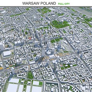 3D city area building
