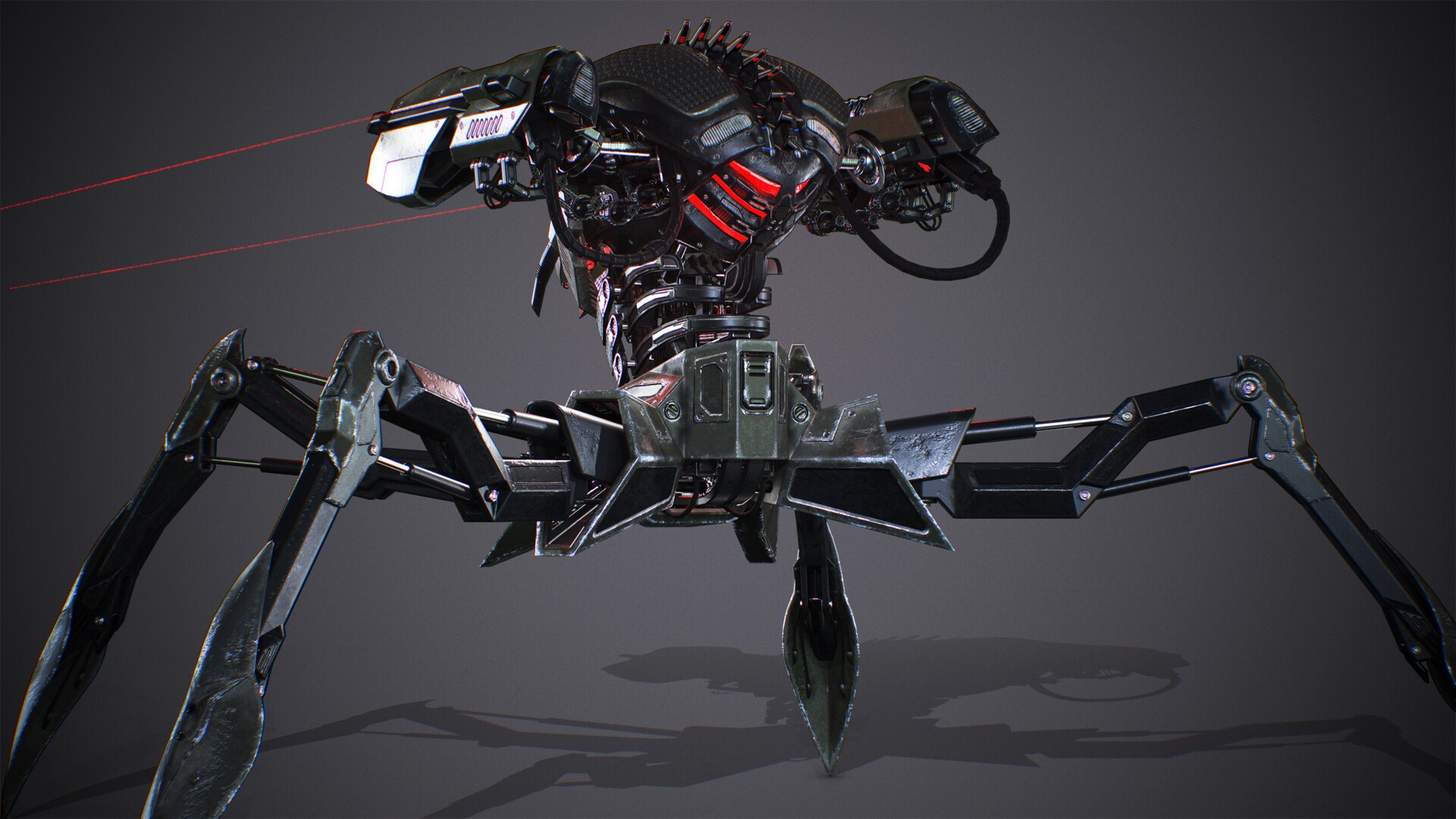 Spider Mech Robot  Game Ready 3D Model Rigged  Mobile  PC Optimized model https://p.turbosquid.com/ts-thumb/Cd/Ye7UPK/PM/boriskosminaspar2k2/jpg/1752521730/1920x1080/fit_q87/80de6325caca6a95c45eee8cea1f50564e71e40c/boriskosminaspar2k2.jpg