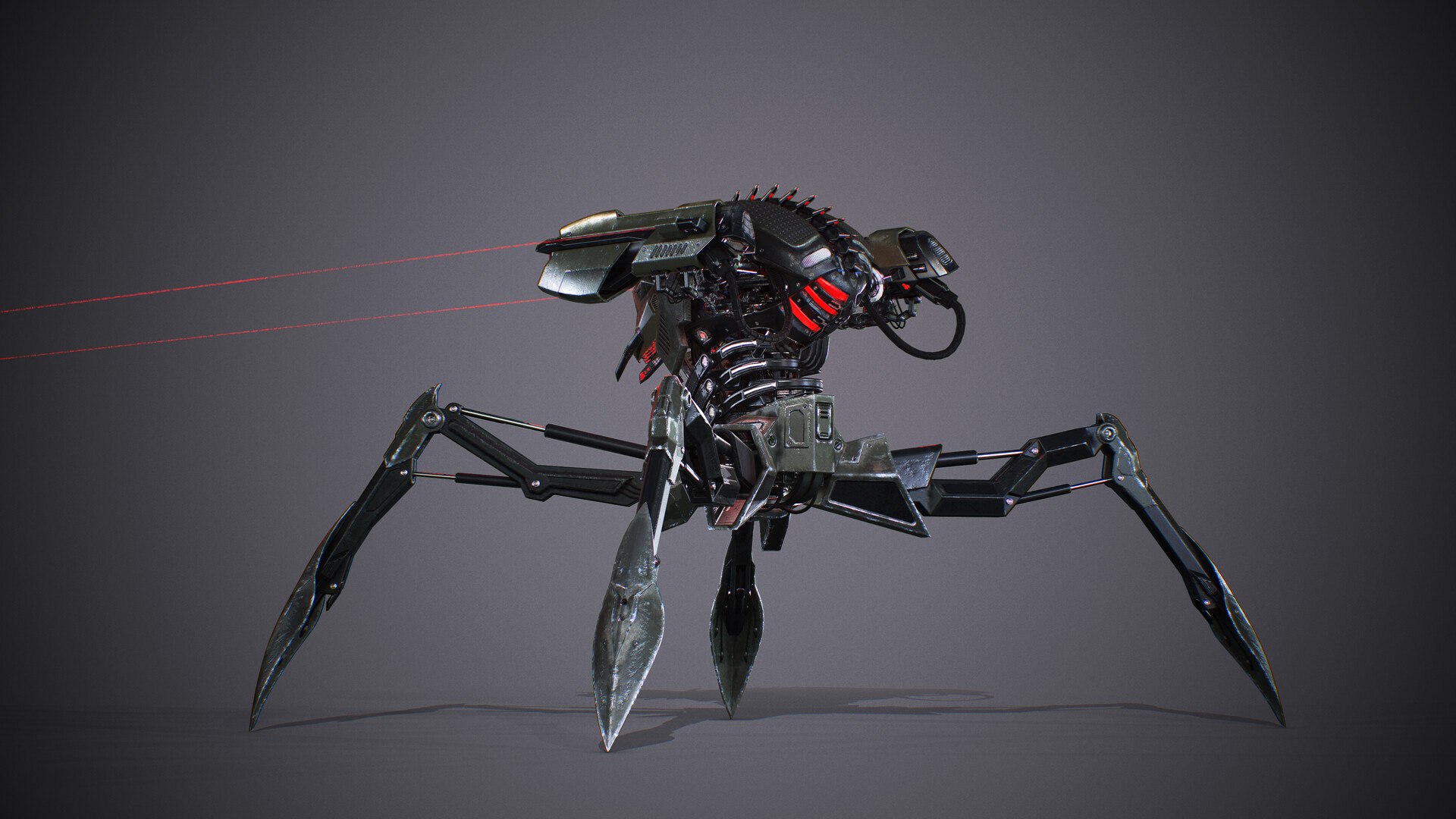 Spider Mech Robot  Game Ready 3D Model Rigged  Mobile  PC Optimized model https://p.turbosquid.com/ts-thumb/Cd/Ye7UPK/xC/boriskosminaspar4/jpg/1752521729/1920x1080/fit_q87/78ecdce423b8524d2be32ffc4d29a318e0ba46ed/boriskosminaspar4.jpg