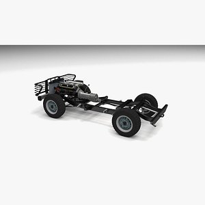 3d obj chassis cycles dae