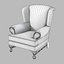 Classic Wing Wingback Chair Sessel
