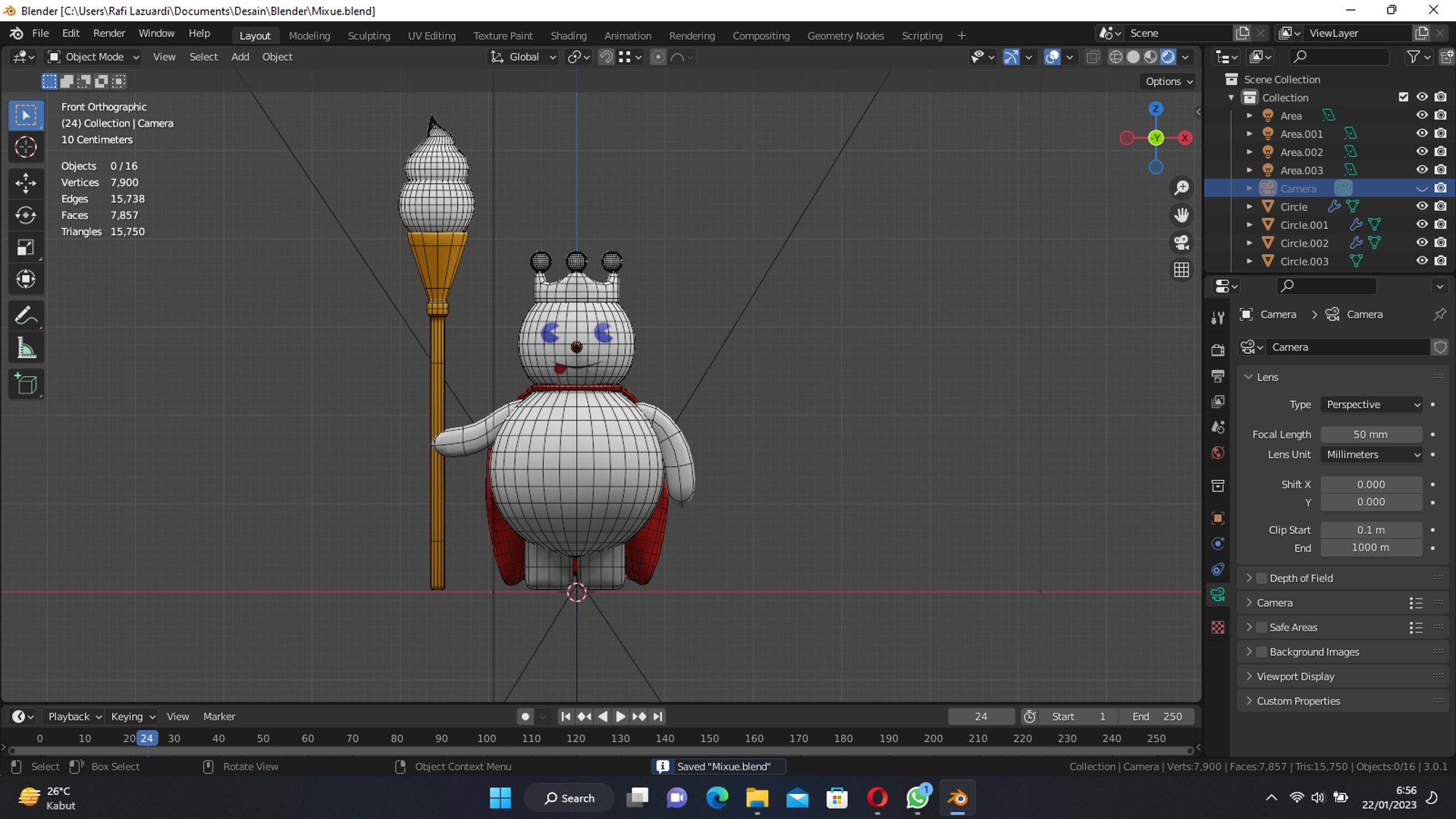Mixue Mascot 3D Model Blender 3D - TurboSquid 2017186