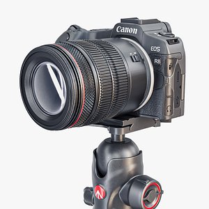 Canon EOS R8 Camera 3D model