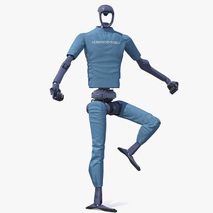 Humanoid Robot with Dexterous Hands Rigged for Maya 3D model