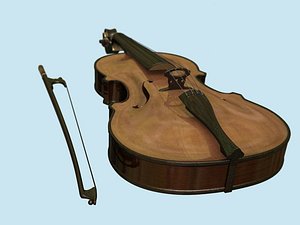 violin 3d model