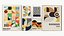 Mehrfarbiges Bauhaus-Posterset