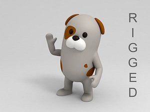 Rigged Cartoon Dog
