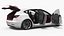 Coche eléctrico hatchback moderno blanco preparado para Maya