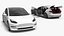Coche eléctrico hatchback moderno blanco preparado para Maya