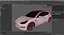 Coche eléctrico hatchback moderno blanco preparado para Maya