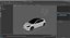Coche eléctrico hatchback moderno blanco preparado para Maya