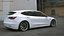 Coche eléctrico hatchback moderno blanco preparado para Maya
