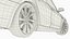 Coche eléctrico hatchback moderno blanco preparado para Maya