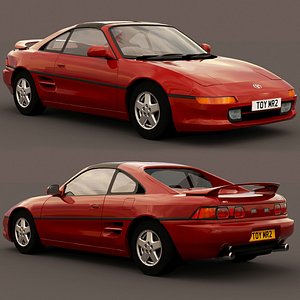 3D toyota mr2 gt 1995