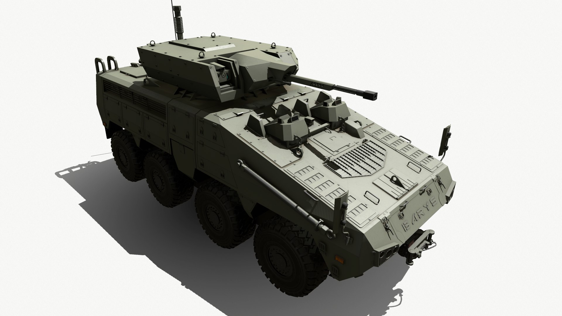 3D BARYS 8x8 AWV Armoured Wheeled Vehicle Model - TurboSquid 1842300