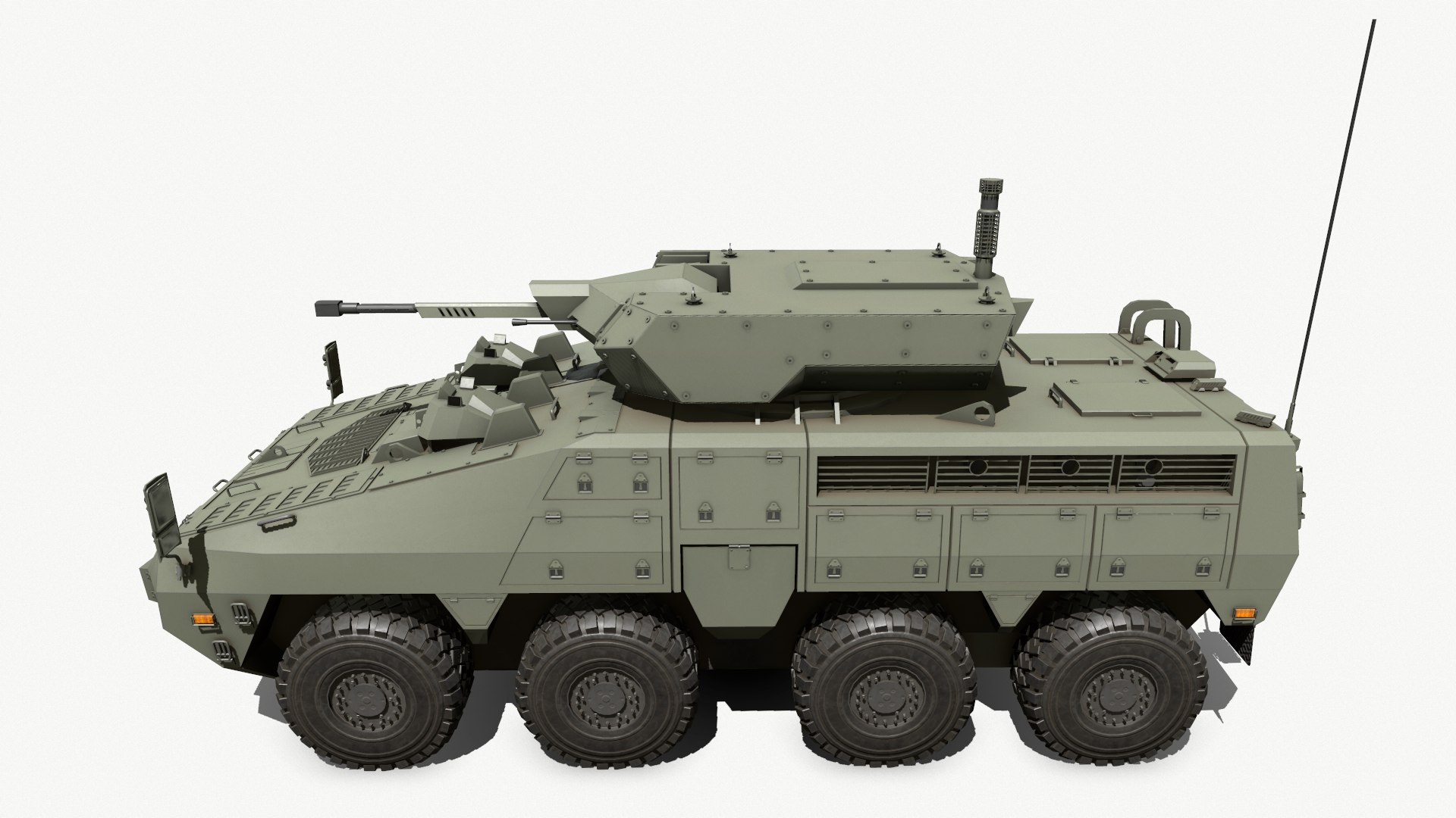 3D BARYS 8x8 AWV Armoured Wheeled Vehicle Model - TurboSquid 1842300