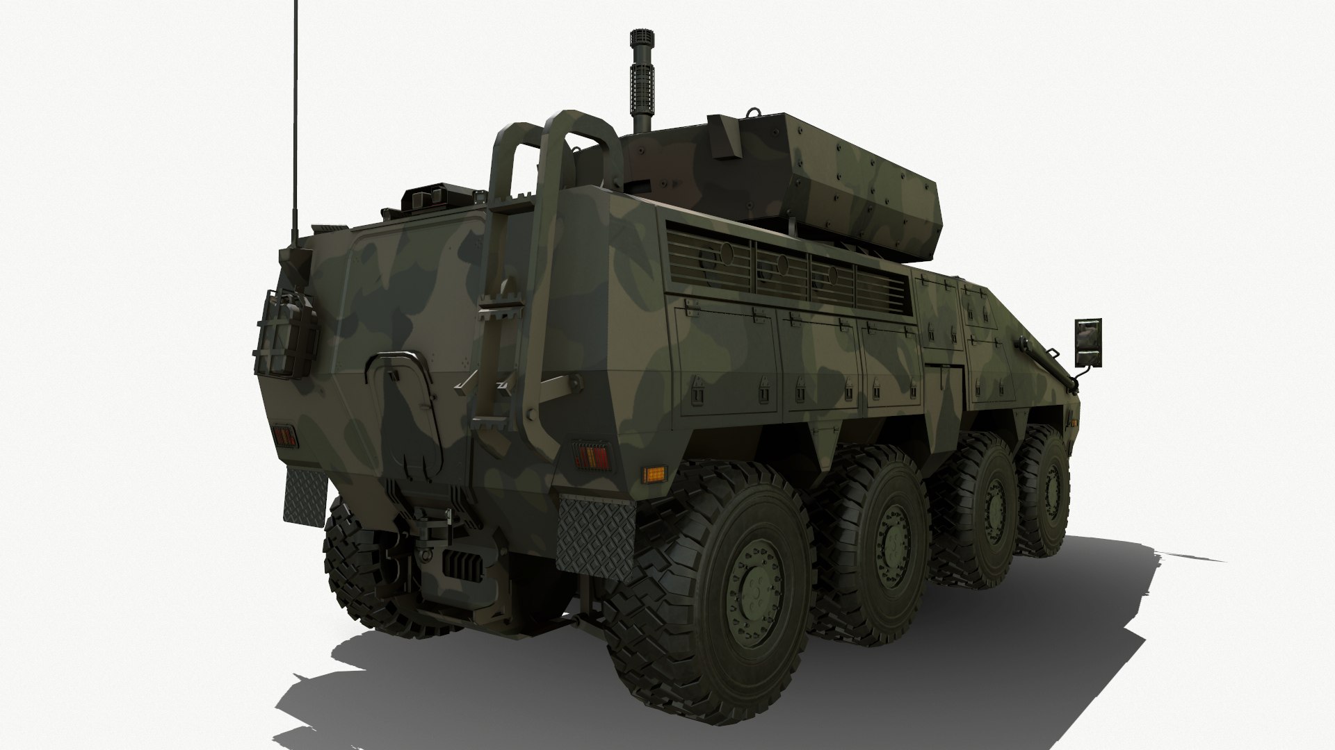 3D BARYS 8x8 AWV Armoured Wheeled Vehicle Model - TurboSquid 1842300