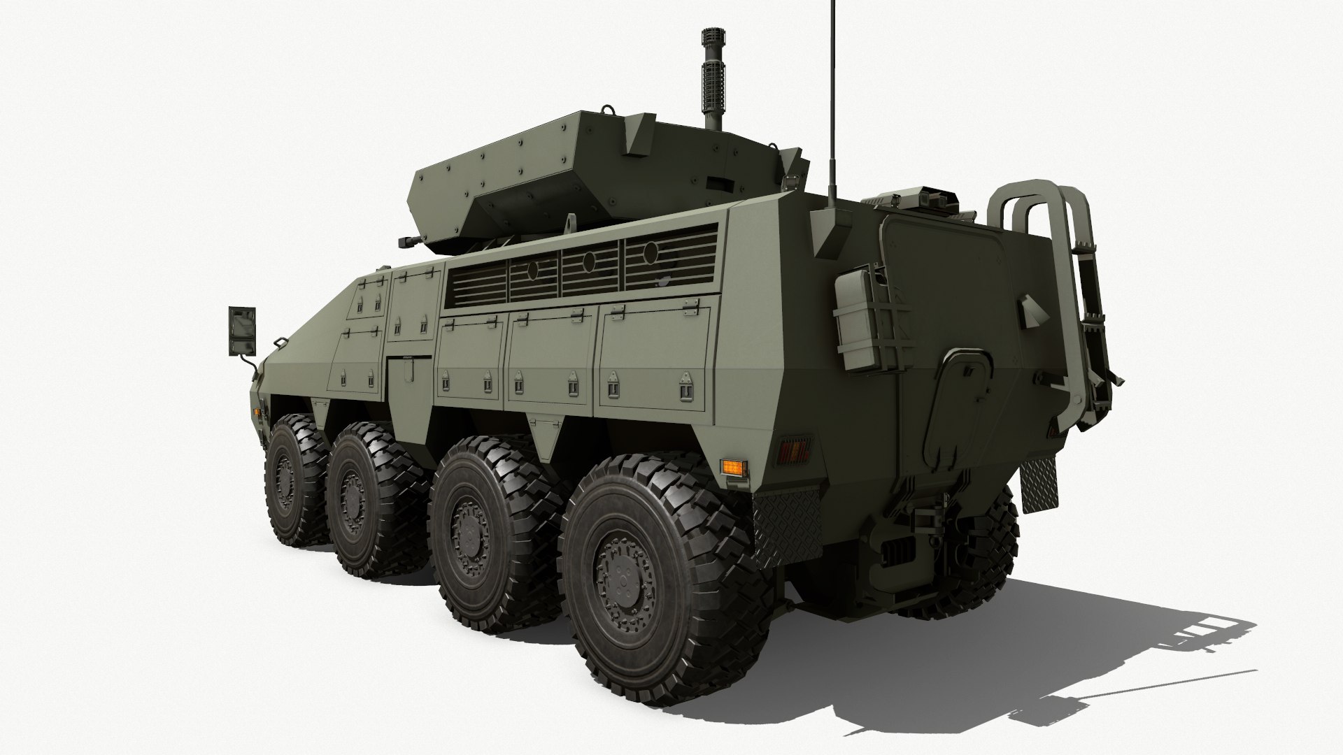 3D BARYS 8x8 AWV Armoured Wheeled Vehicle Model - TurboSquid 1842300