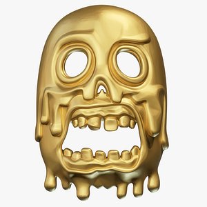 Melting Dripping Skull Accessory