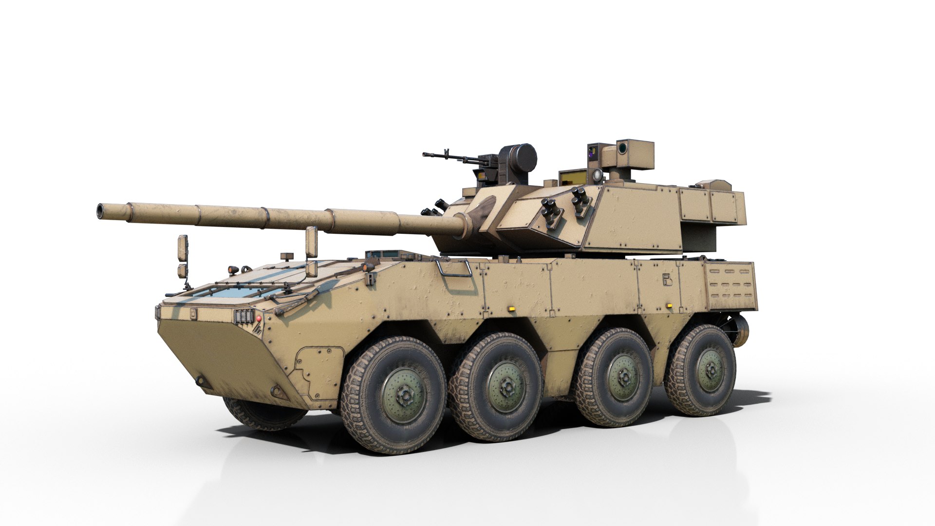 3D Model 4 Coatings Of PLA Army ZTL191 ZTL-191 Wheeled Tank Destroyer ...