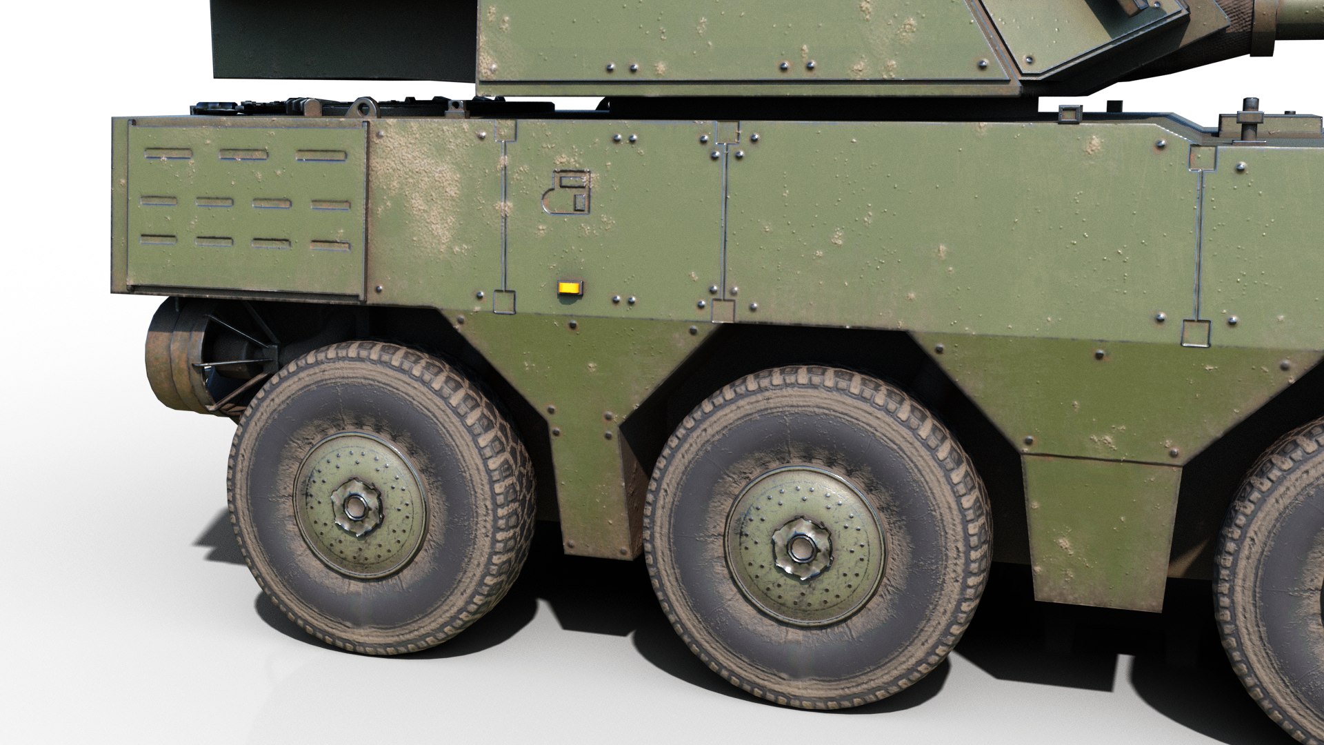 3D Model 4 Coatings Of PLA Army ZTL191 ZTL-191 Wheeled Tank Destroyer ...