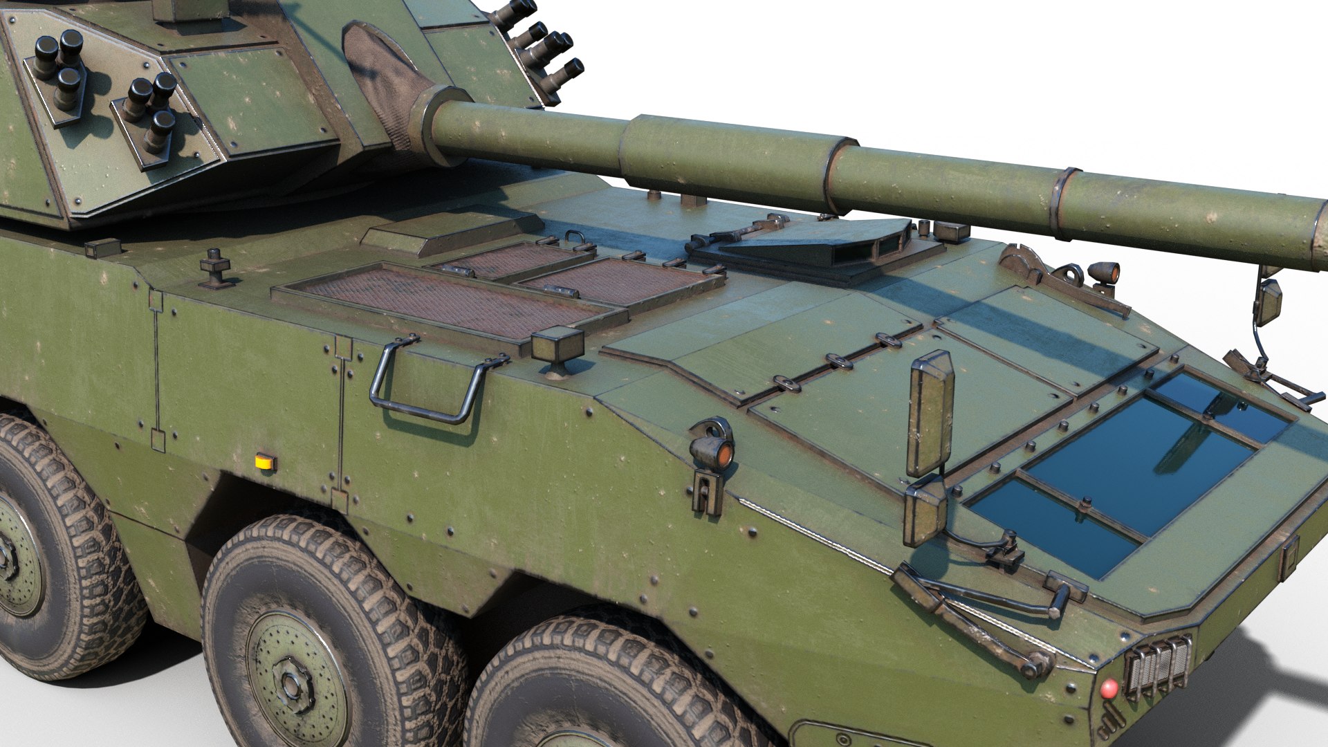 3D Model 4 Coatings Of PLA Army ZTL191 ZTL-191 Wheeled Tank Destroyer ...