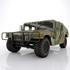 Hummer H1 Military Camouflage 3D model