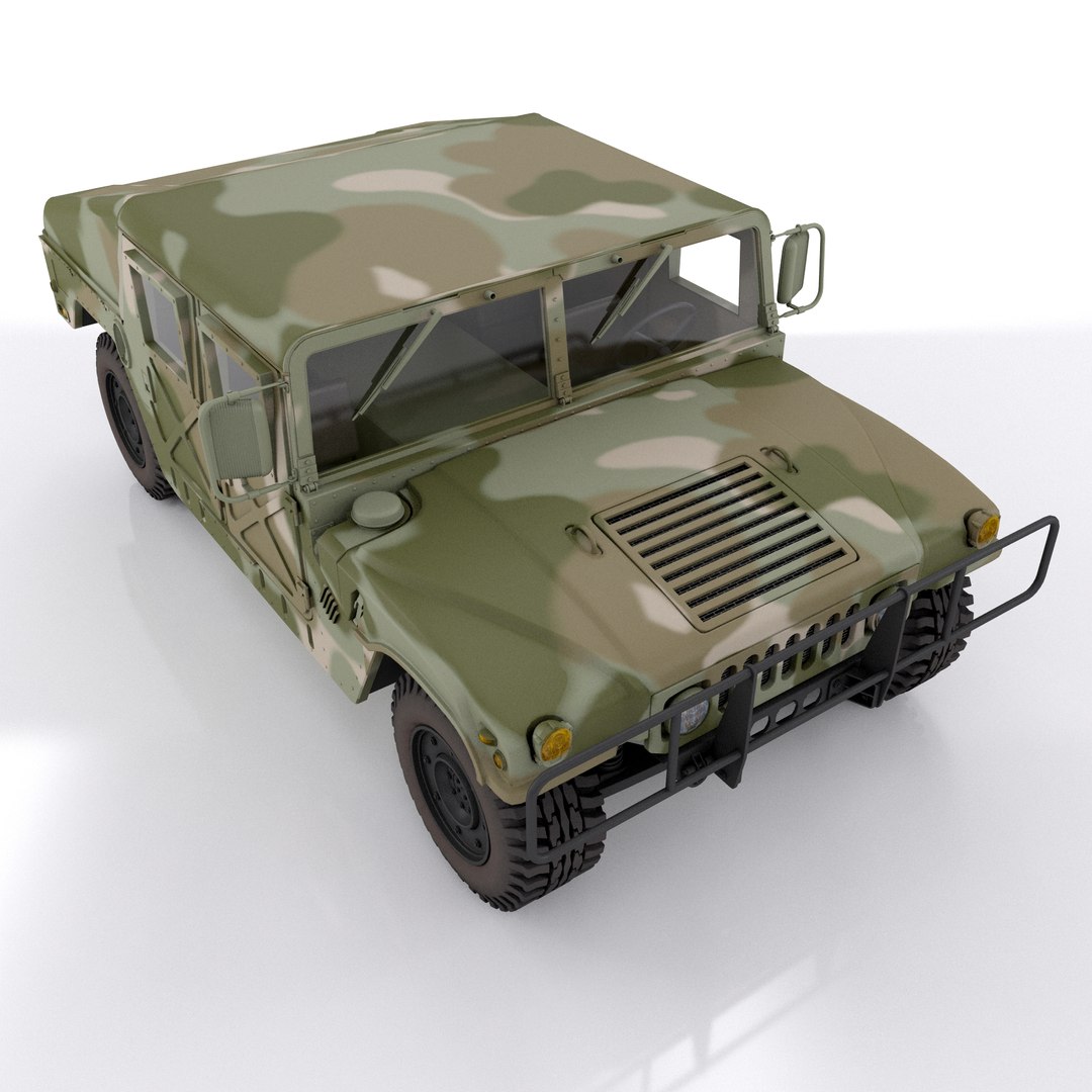 Hummer H1 Military Camouflage 3D model - TurboSquid 2169882